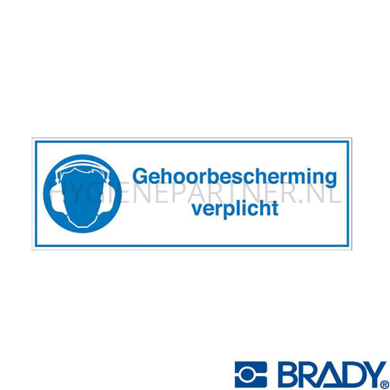 SB051072 Sticker gehoorbescherming verplicht STN 664